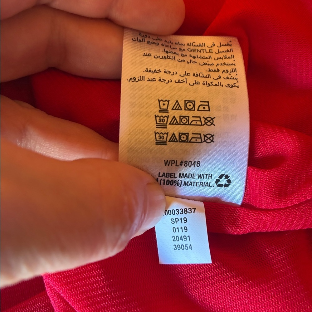 I.N.C. One-Shoulder Choker Top, Created for Macy's, Cherry Red, Size Medium - Picture 6 of 9